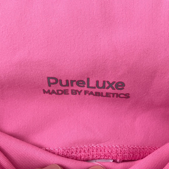 Fabletics Oasis PureLuxe Bright Pink Capri Leggings - Picture 3 of 5